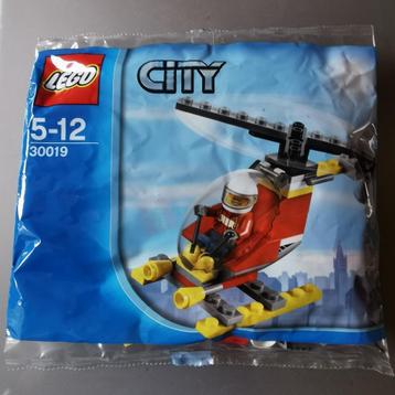 Lego City 30019 Helicopter + Piloot (Polybag) beschikbaar voor biedingen