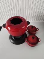Le Creusette potjes en gietijzer fondue pot, Huis en Inrichting, Ophalen, Gietijzer