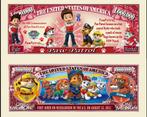 USA 1 million $ bankbiljet 'Paw Patrol' - Animation Legends, Envoi, Billets en vrac, Amérique du Nord