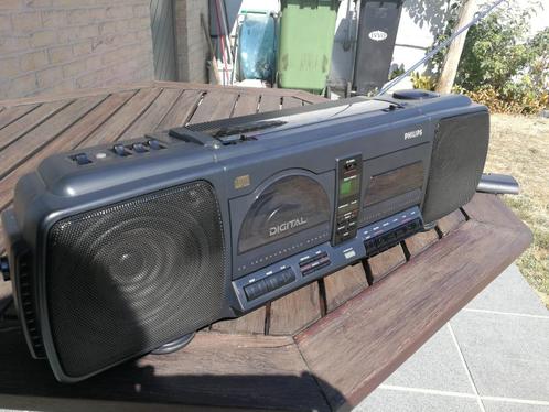 Radio-cassettespeler-CD speler Philips AZ 8102, Audio, Tv en Foto, Radio's, Gebruikt, Radio, Met cd-speler, Ophalen