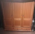 Zware antieke kleerkast 1 deel schappen en twee delen hanger, Huis en Inrichting, Slaapkamer | Complete slaapkamers, Ophalen, Gebruikt