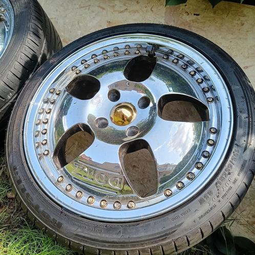 Dotz Velgen Originele 17inch Cromé 4x108, Auto-onderdelen, Banden en Velgen, Banden en Velgen, Zomerbanden, 17 inch, Personenwagen