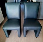 Stoelen in kunstleder donkergrijs 8 stuks, Huis en Inrichting, Stoelen, Ophalen, Zo goed als nieuw, Grijs