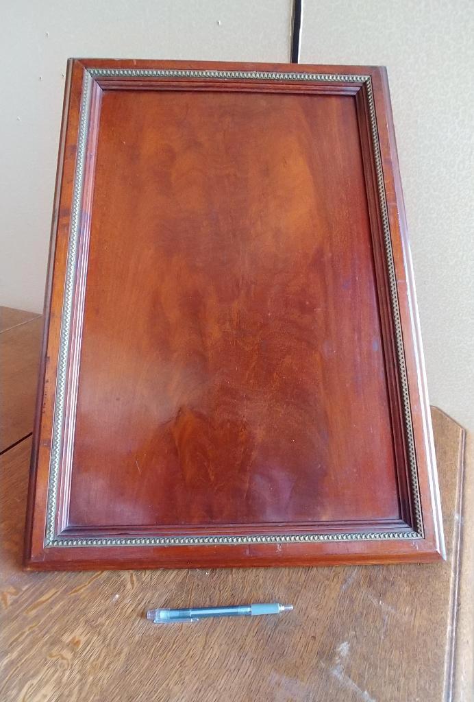 Mahonie presentoir displaybord 'Ritz Style' Vintage, Antiek en Kunst, Antiek | Kantoor en Zakelijk, Ophalen of Verzenden