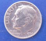 1954 D One dime Roosevelt - port 1,50 euro par courrier, Timbres & Monnaies, Monnaies | Amérique, Enlèvement, Monnaie en vrac