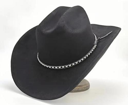 Cowboyhoed Suede Met Handgeweven Mesh Riem (Nieuw), Kleding | Dames, Hoeden en Petten, Nieuw, Hoed, Ophalen of Verzenden