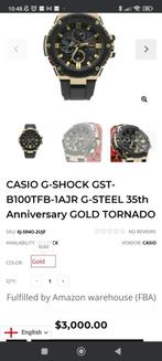 Casio g-shock 35th anniversary gold tornado, Casio, Enlèvement ou Envoi, Neuf