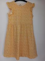 Vrolijk geel zomerkleedje met witte sterretjes-H&M- 134/140, H&m, Comme neuf, Fille, Robe ou Jupe