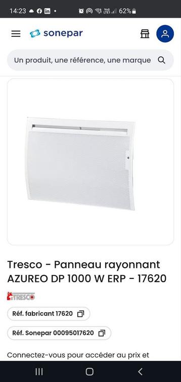radiateur électrique 1000w neuf, Enlèvement, Neuf, Radiateur