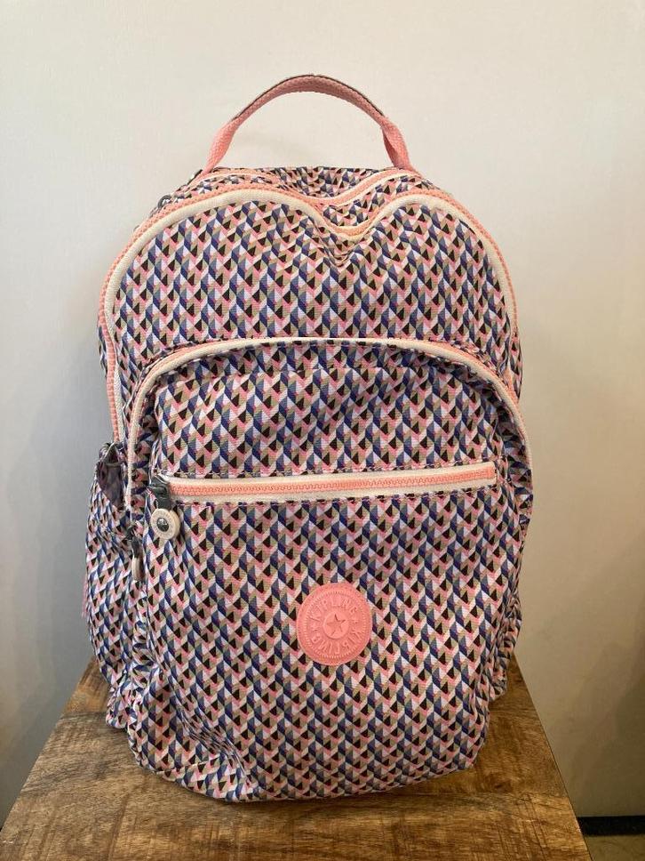 Boekentas Kipling, Handtassen en Accessoires, Tassen | Schooltassen, Gebruikt, Aktetas of Boekentas, Roze, Ophalen of Verzenden