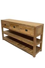 ondiep badkamermeubel teak hout, Huis en Inrichting, Badkamer | Badkamermeubels, 150 tot 200 cm, Nieuw, Ophalen of Verzenden, Minder dan 100 cm