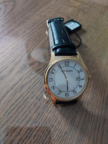 heren horloge rodania , met leren bandje en datum. nieuw ! beschikbaar voor biedingen