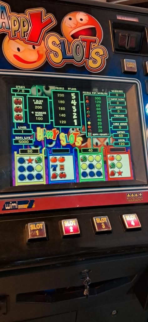 Happy Slots jaren 90, Verzamelen, Automaten | Gokkasten en Fruitautomaten, Zo goed als nieuw, Ophalen