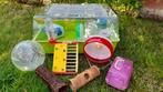 knaagdieren/hamsterkooi incl. veel toebehoren (zie foto's), Kooi, Minder dan 75 cm, Zo goed als nieuw, Hamster