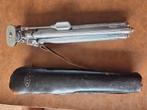 Vintage statief Vivo, met origineel leder hoes,, Audio, Tv en Foto, Fotografie | Statieven en Balhoofden, Ophalen, Zo goed als nieuw