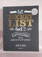 Boek Bucket List, Livres, Loisirs & Temps libre, Scrapbooking et Bricolage, Enlèvement, Neuf, Lannoo