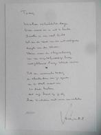 Genummerd gedicht van Eddy Van Vliet, Boeken, Gedichten en Poëzie, Ophalen of Verzenden, Nieuw