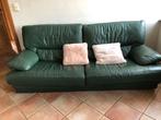 Salon en cuir, divan 3 places + 2 fauteuils, Maison & Meubles, Enlèvement, Utilisé, Trois personnes, Banc droit