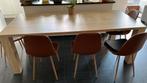 Stevige tafel . 2 m 25 lengte en 95 breedte ., Huis en Inrichting, Tafels | Eettafels, Zo goed als nieuw, Ophalen