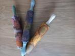 3 oude brocante deegrollers enkel decoratief te gebruiken, Ophalen of Verzenden