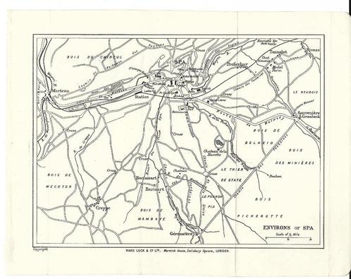 1910 - les environs de Spa, Livres, Atlas & Cartes géographiques, Enlèvement ou Envoi