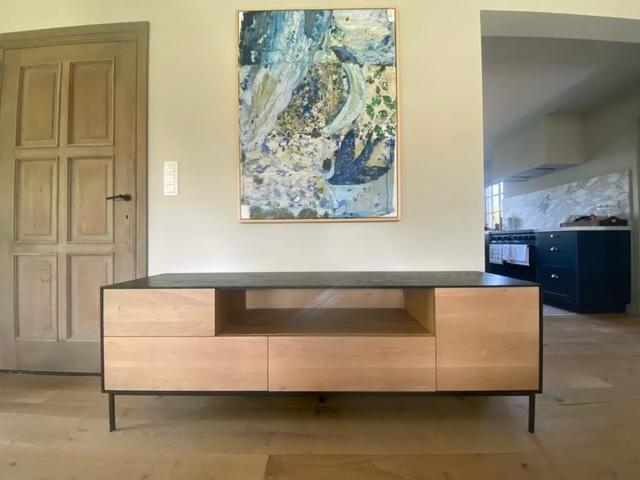 Blackbird Ethnicraft TV meubel, Huis en Inrichting, Kasten |Televisiemeubels, Zo goed als nieuw, Eikenhout, Ophalen of Verzenden