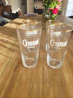 10tal Cristal bierglazen te koop!, Ophalen, Zo goed als nieuw, Bierglas