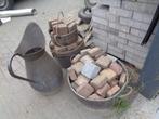 Koperen kruik met 3 grote ketels waarvan 2 met handvat, Ophalen, Tuin, Gebruikt, Minder dan 60 cm