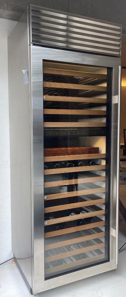 Wijnkoelkast Sub-Zero, Elektronische apparatuur, Koelkasten en IJskasten, Zo goed als nieuw, Zonder vriesvak, 160 cm of meer, 60 cm of meer