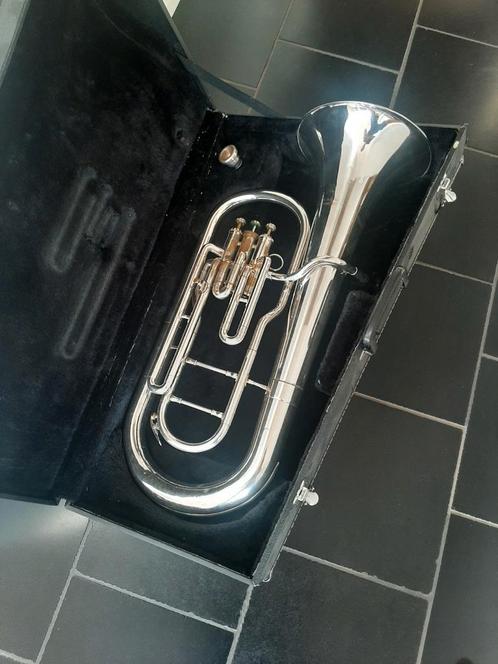 Euphonium JUPITER met koffer en mondstuk, Muziek en Instrumenten, Blaasinstrumenten | Tuba's, Gebruikt, Tuba in si bemol, Met koffer of draagtas