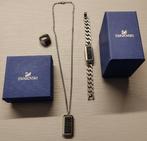 Swarovski Ketting + Armband en Ring, Avec pendentif, Autres matériaux, Utilisé, Autres couleurs