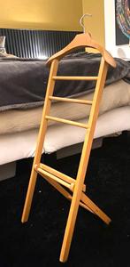 Valet de chambre / porte-vêtement pliable en bois, Ophalen, Gebruikt, Hout