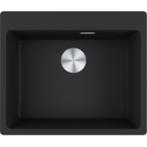 Gloednieuwe composietspoelbak van Franke, Ophalen, Zwart, Nieuw, 50 tot 100 cm