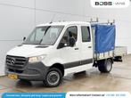 Mercedes-Benz Sprinter 516 Open Laadbak Dubbele Cabine AC Tr, Auto's, Bestelwagens en Lichte vracht, 4 deurs, Stof, Gebruikt, Zwart