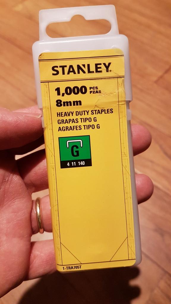 Agrafes robustes G Stanley 8 mm, Bricolage & Construction, Outillage | Outillage à main, Enlèvement