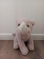 Knuffel neushoorn - beige - 28cm, Ophalen, Nieuw, Overige typen