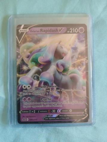 Galarian Rapidash V pokemon kaart SWSH111 beschikbaar voor biedingen