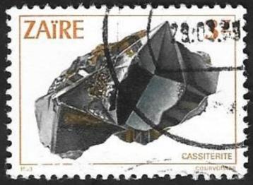1 Postzegel  Zaïre 1983 Mineralen beschikbaar voor biedingen