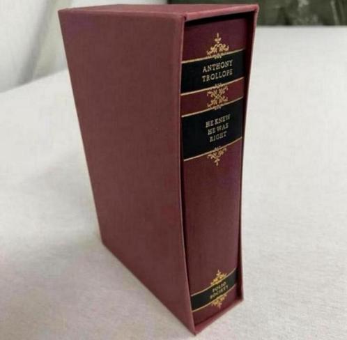 HE KNEW HE WAS RIGHT Anthony Trollope FOLIO SOCIETY boek set, Boeken, Geschiedenis | Wereld, Ophalen of Verzenden
