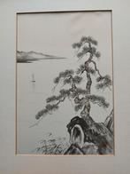 Aquarelle sur toile de soie, Hobby & Loisirs créatifs, Peinture, Enlèvement ou Envoi, Comme neuf, Aquarelle