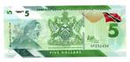5 DOLLARS 2020    TRINIDAD & TOB.    UNC    P 61   € 2,50, Ophalen of Verzenden, Midden-Amerika, Los biljet
