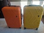 Set de valises 70x50x30cm jaune et orange, Enlèvement, Poignée extensible