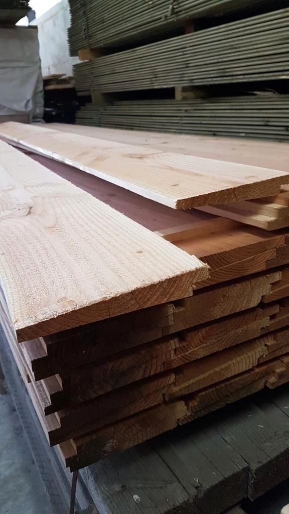 Zweeds Rabat - Gevel Planken - Bezorgd of Afhalen, Doe-het-zelf en Bouw, Hout en Planken, Nieuw, Plank, Overige houtsoorten, Ophalen of Verzenden