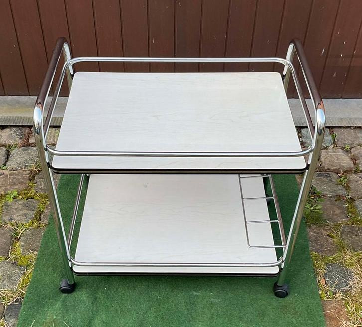 Vintage dressoir Formica, Huis en Inrichting, Tafels | Sidetables, Gebruikt, Metaal, Ophalen