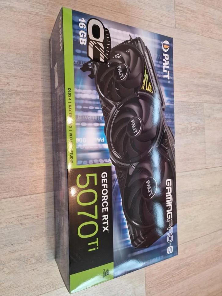NVIDIA GeForce RTX 5070 Ti 16 GB GDDR7, Computers en Software, Videokaarten, Zo goed als nieuw, Nvidia, Ophalen of Verzenden