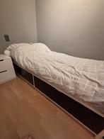 Bed, Huis en Inrichting, Slaapkamer | Bedden, Ophalen, Zo goed als nieuw, Eenpersoons, Wit