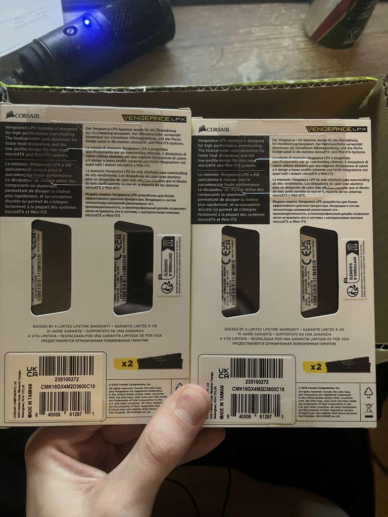 Corsair Vengeance LPX DDR4 32Go(4 x 8 Go)3600 MHz NON OUVERT, Informatique & Logiciels, Mémoire RAM, Neuf, Desktop, 32 GB, DDR4