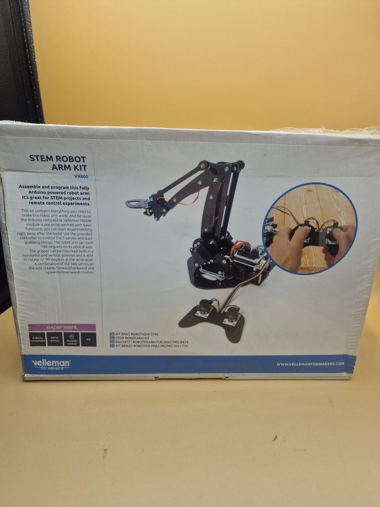 velleman stem robot arm kit vr800, Ophalen of Verzenden