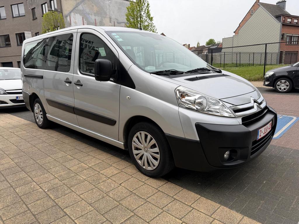 Citroën jumpy/2.0 diesel/euro 5/dubbel cabine/129dkm, Auto's, Euro 5, 5 deurs, Particulier, Zilver of Grijs