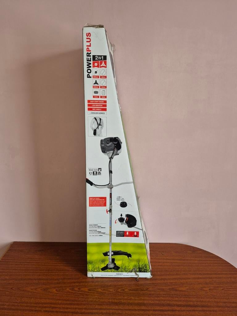 Bosmaaier power plus 2 in 1 poweg8013 42.7cc op benzine, Jardin & Terrasse, Débroussailleuses, Enlèvement, Essence